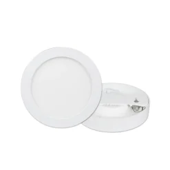 Prios LED-loftlampe Edwina, hvid, 23 cm, sæt med 10 stk