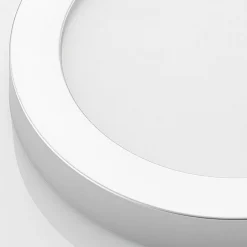 Prios LED-loftlampe Edwina, sølv, 25 cm, CCT, IP44