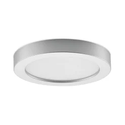 Prios LED-loftlampe Edwina, sølv, 25 cm, sæt med 10 stk