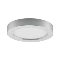 Prios LED-loftlampe Edwina, sølv, 23 cm, sæt med 2 stk