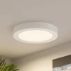 Prios LED-loftlampe Edwina, hvid, 25 cm, CCT, IP44