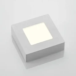 Prios LED-loftslampe Alette, hvid, 12,2 cm, dæmpbar