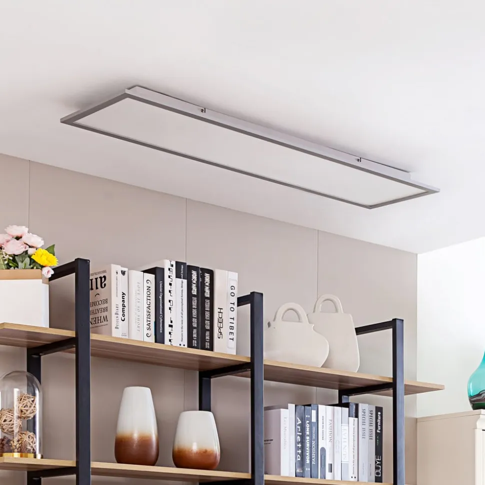 Prios LED-panel Gelora, CCT, 120 cm x 30 cm, fjernbetjening