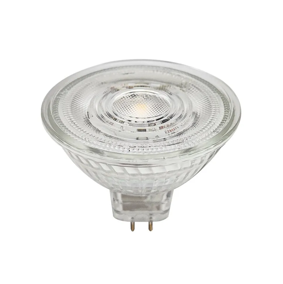 Prios LED-reflektor GU5.3 4.3W 345lm 36° klar 830 sæt med 10 stk