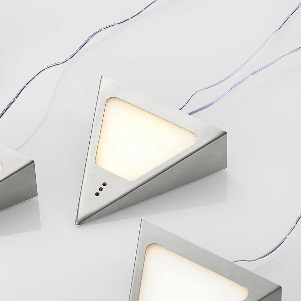 Prios Odia LED-underskabsbelysning, stål, 5 lyskilder.