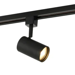 Prios skinnespot Jorell, sort, 1 lyskilde, GU10, metal
