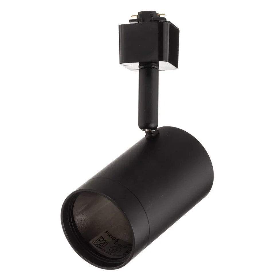 Prios skinnespot Jorell, sort, 1 lyskilde, GU10, metal