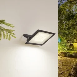 Prios udendørs LED-spot Maikel, 150W, 12000lm, metal