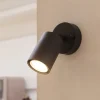 Prios udendørs vægspot Tulimar, højde 15 cm, bevægelig, aluminium