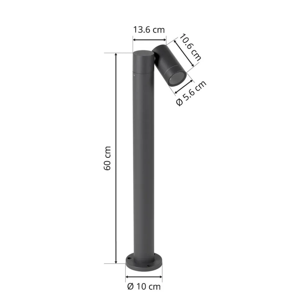 Prios vejlampe Tulimar, 1 lyskilde, 60 cm, metal, IP65