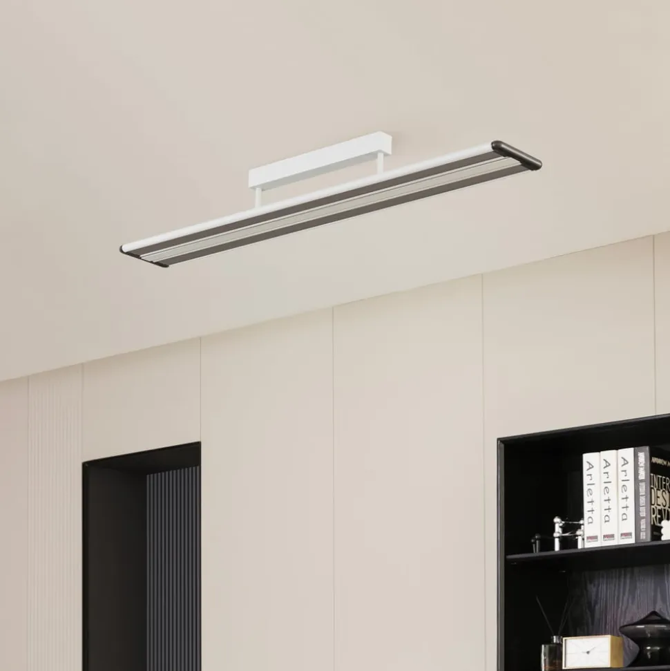 Prios Yuela LED-loftlampe, DALI, 120 cm, hvid
