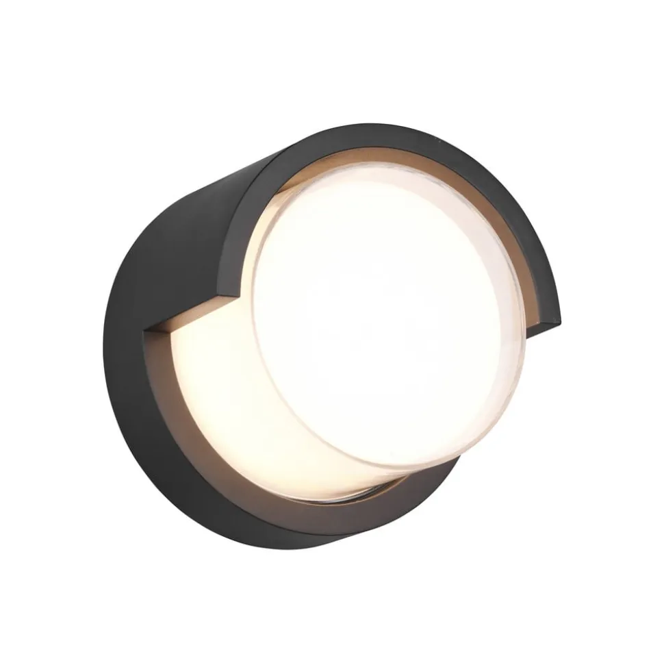 Puno udendørs LED-væglampe, IP54, rund