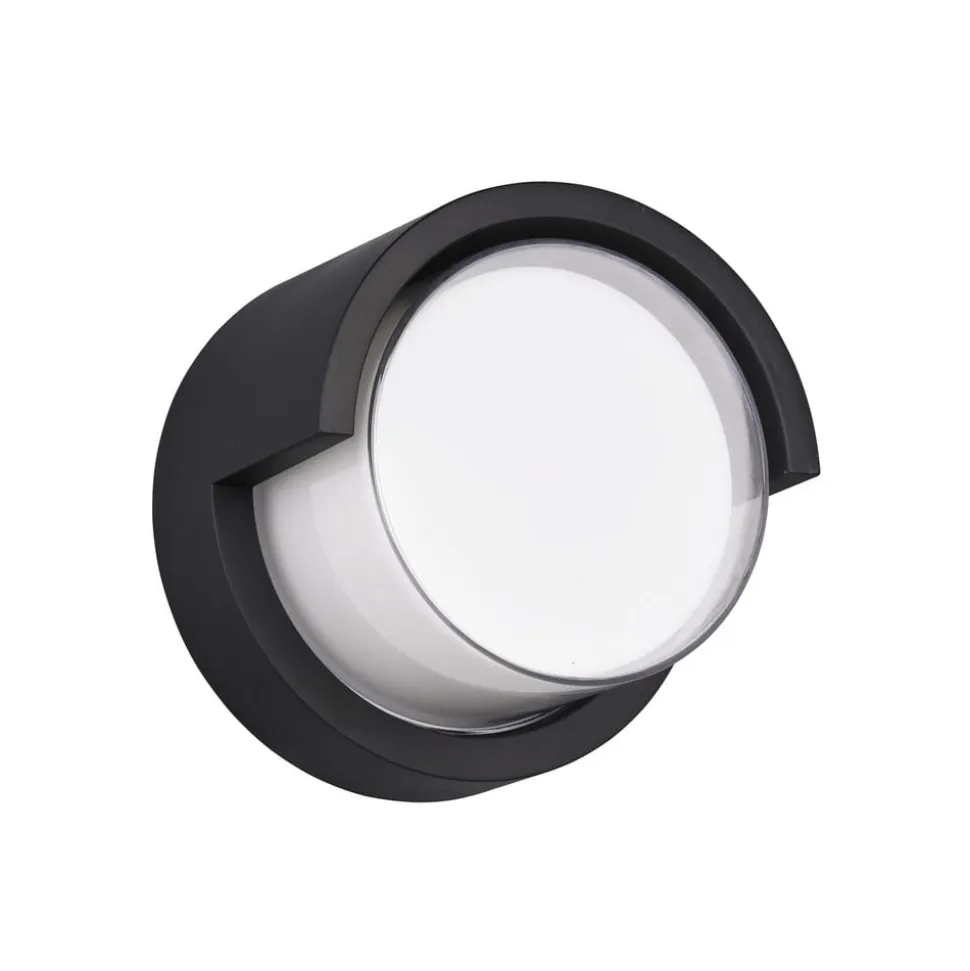Puno udendørs LED-væglampe, IP54, rund