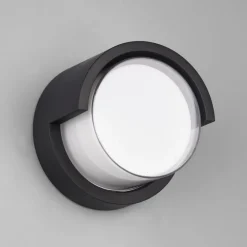 Puno udendørs LED-væglampe, IP54, rund