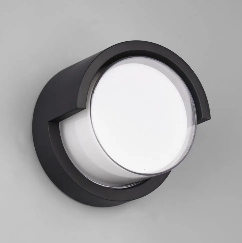 Puno udendørs LED-væglampe, IP54, rund