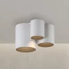 PURE LED-loftlampe til badeværelset Point, hvid, længde 18 cm, 3 lyskilder