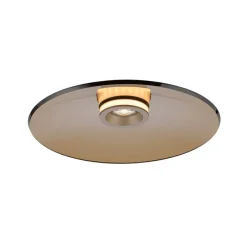 PURE loftlampe Moon, bronze, Ø 50 cm, glas/aluminium