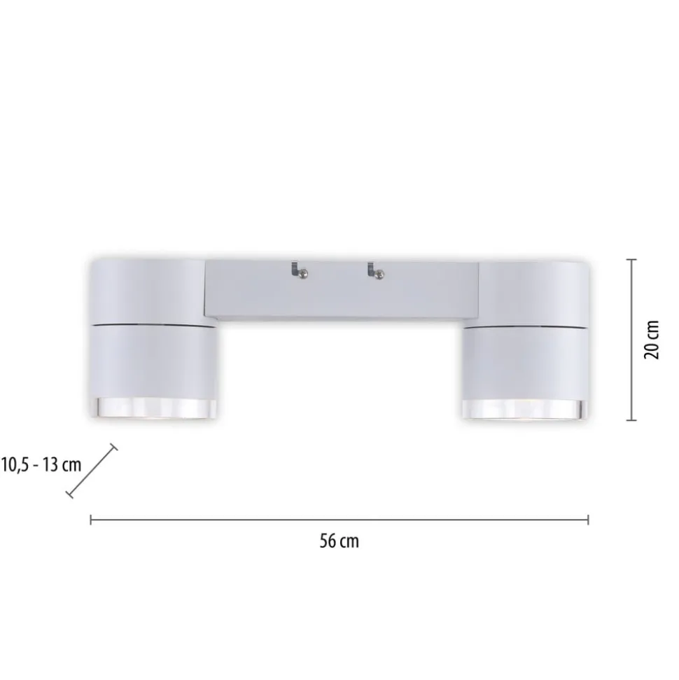 PURE Nola LED-loftlampe, 2 lyskilder, hvid