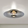 PURE Vitrum LED loftlampe, grå, glas/aluminium, Ø 45 cm