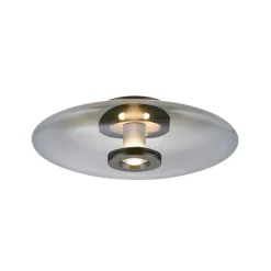 PURE Vitrum LED loftlampe, grå, glas/aluminium, Ø 45 cm