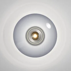 PURE Vitrum LED loftlampe, grå, glas/aluminium, Ø 45 cm