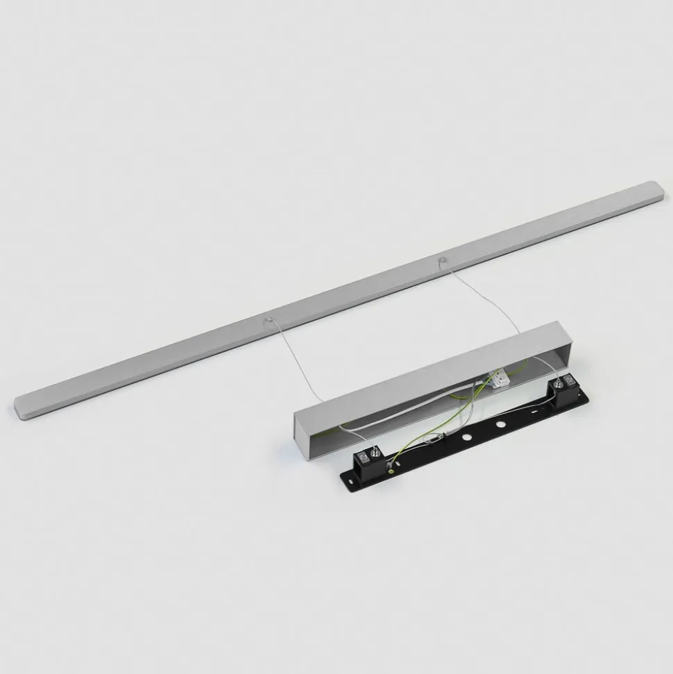 Quitani LED-pendel Margita, længde 118 cm, sølv