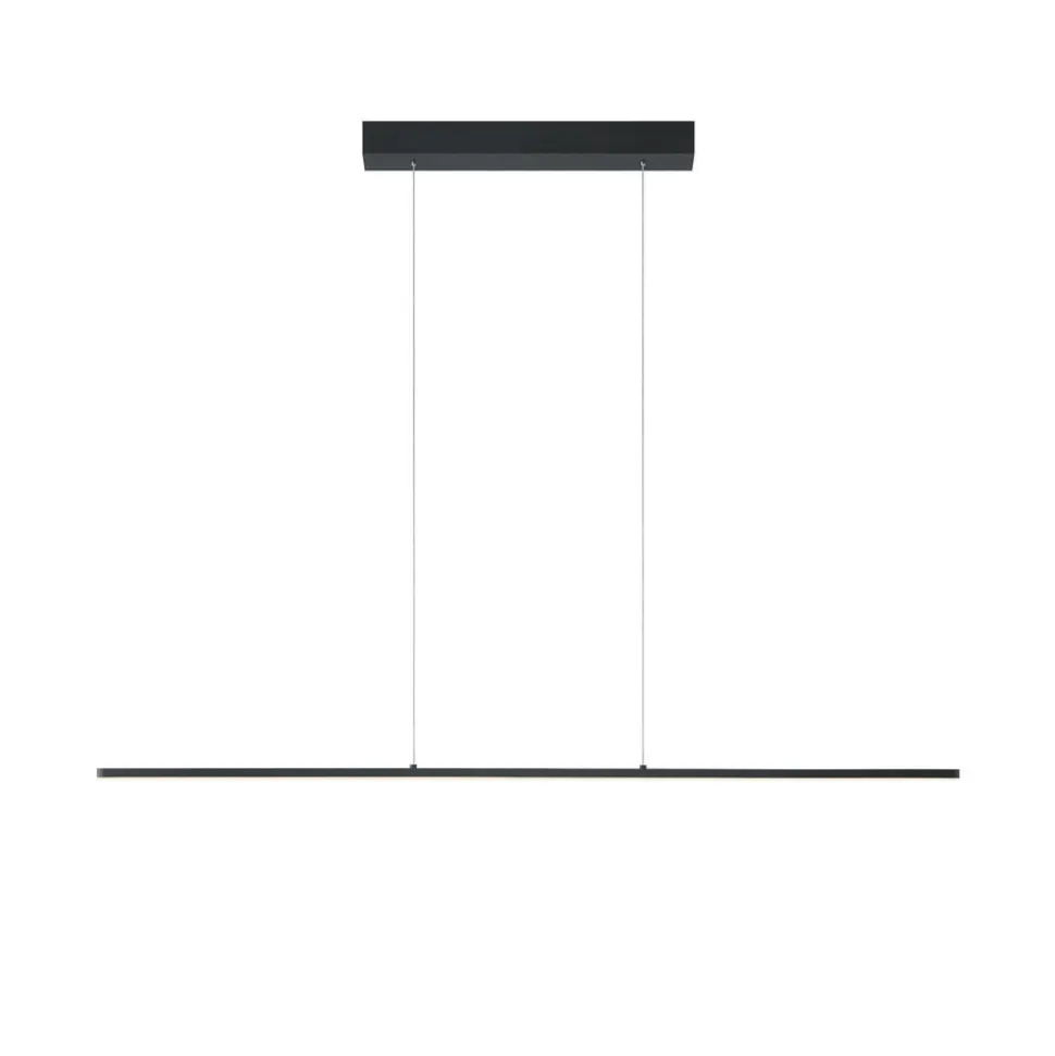 Quitani LED-pendel Margita, længde 118 cm, sort