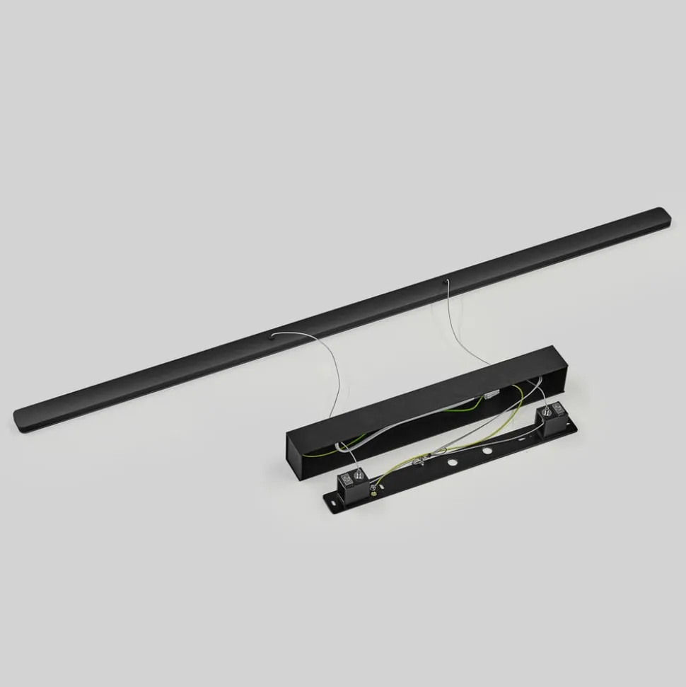 Quitani LED-pendel Margita, længde 118 cm, sort