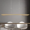Quitani LED-pendellampe Hiba, eg natur, længde 148 cm
