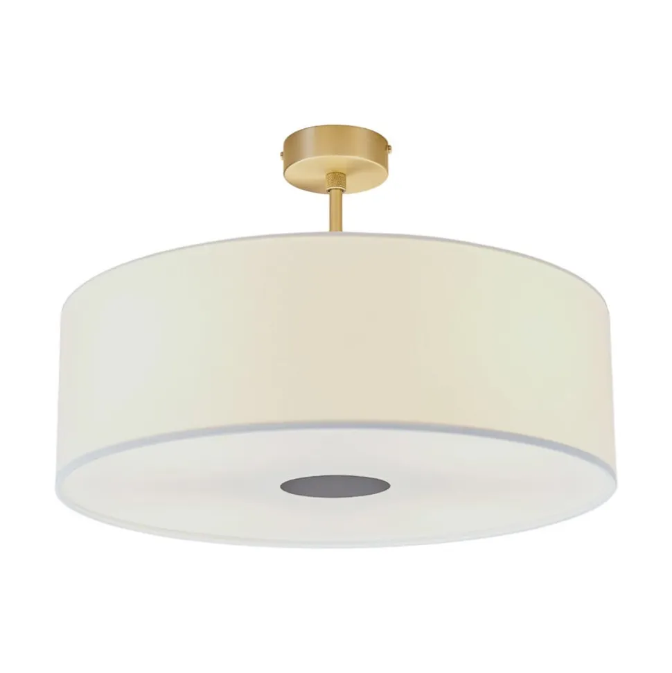 Quitani-loftslampe Gala, Ø 50 cm, chintz-hvid