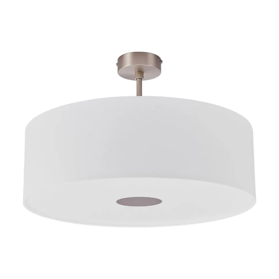 Quitani-loftslampe Gala, Ø 50 cm, chintz-hvid