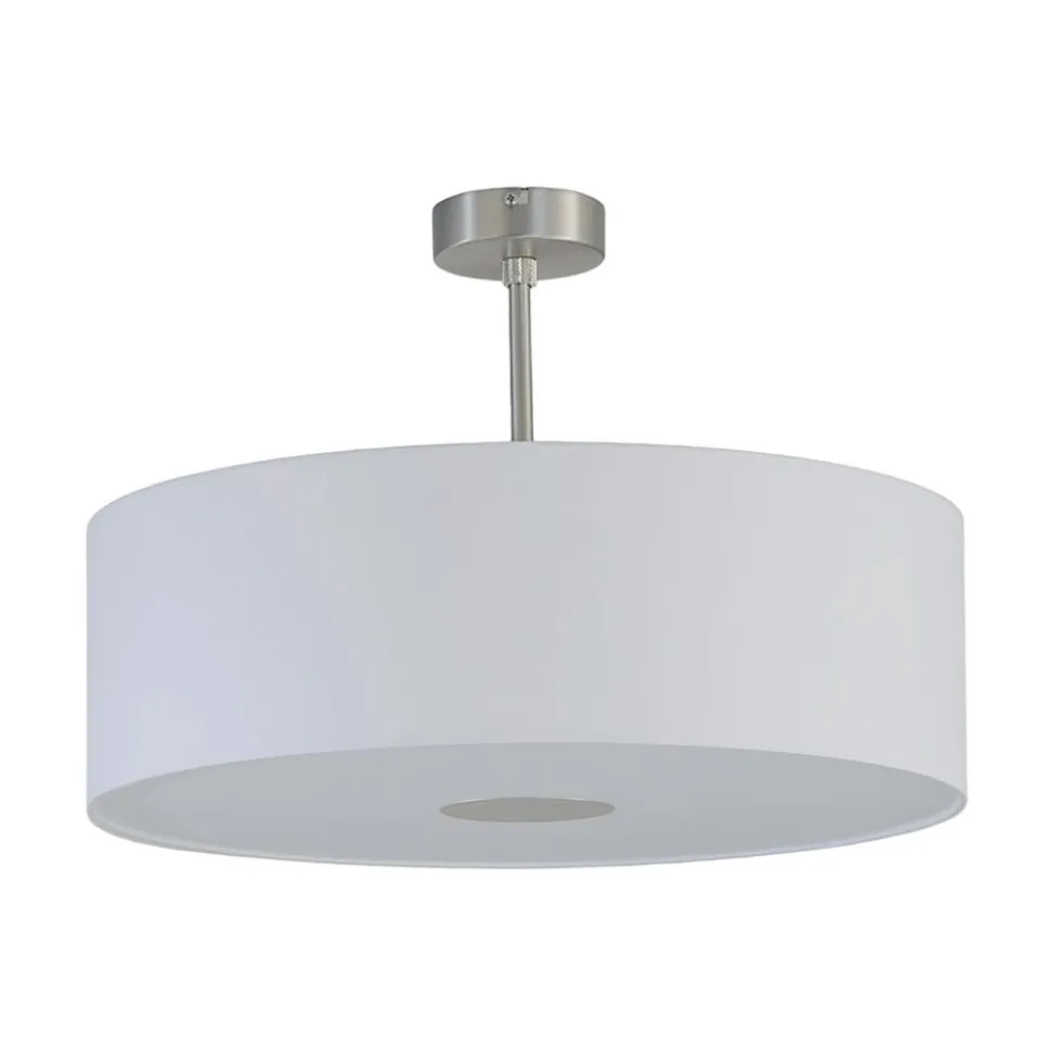 Quitani-loftslampe Gala, Ø 50 cm, chintz-hvid