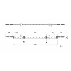 Radium Essence 1500 LED-strip, 5 m, 60W, 2.700K