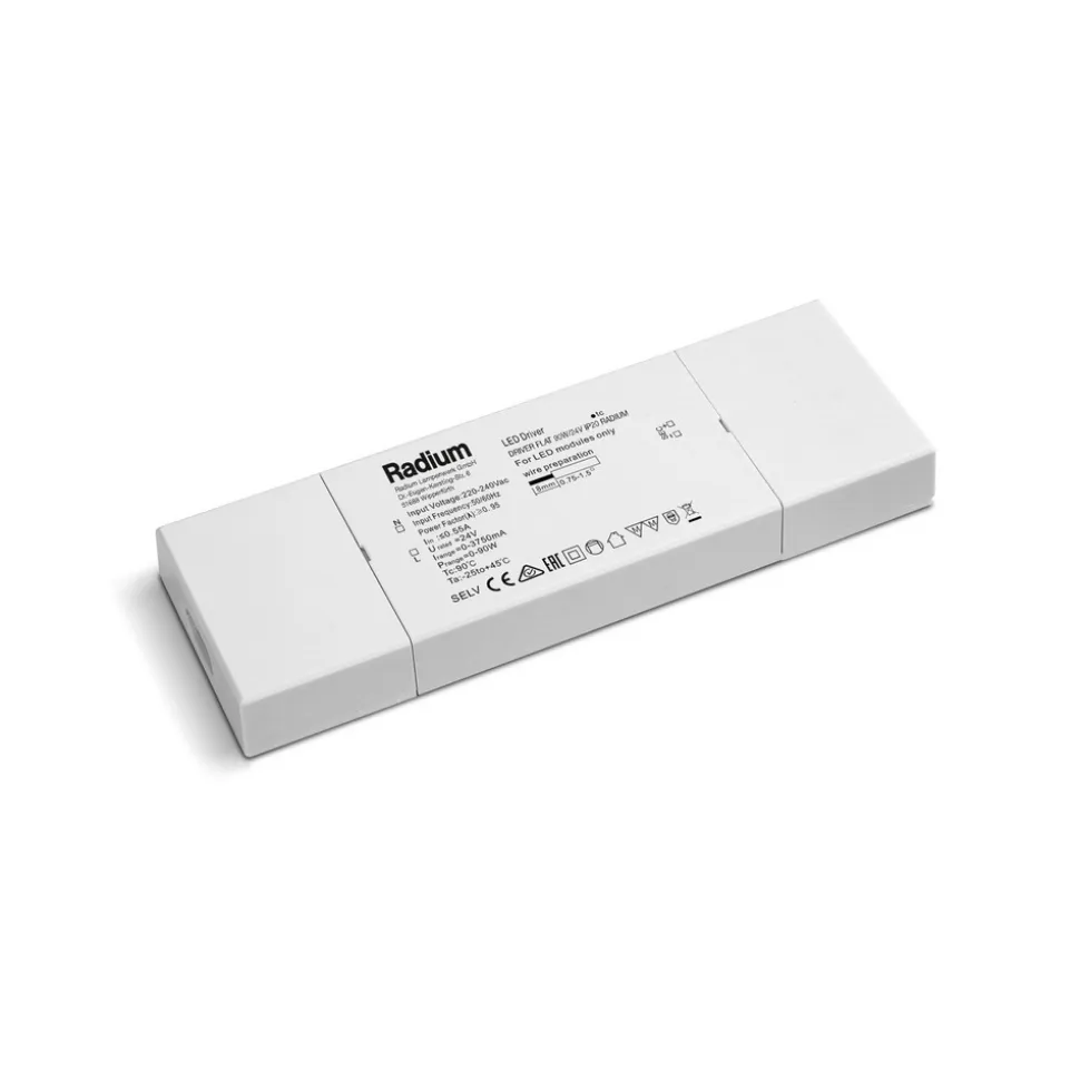 Radium flad LED-driver til strips 90W/24V