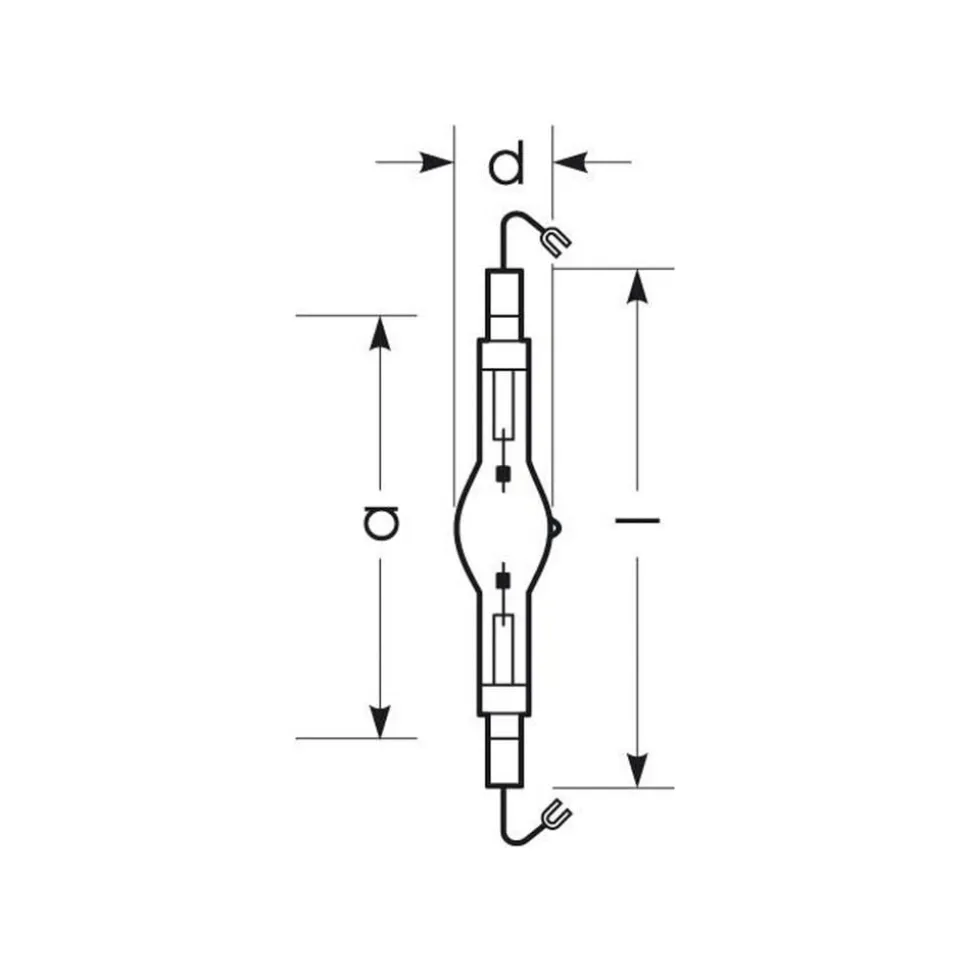 RADIUM Halogen-metaldamppære K12s 1000W HRI-TS NDL/S
