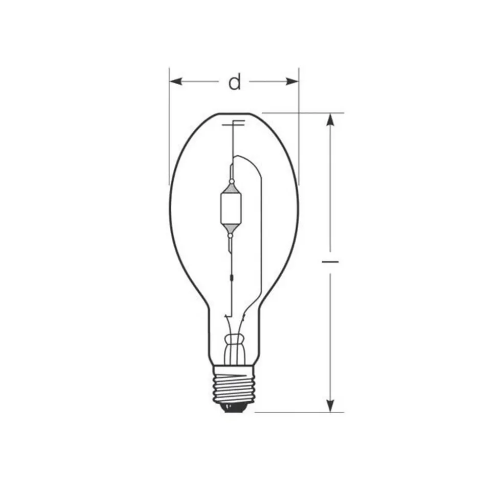 RADIUM Halogen-metaldamppære E40 444 W HRI-E NSC/S/F