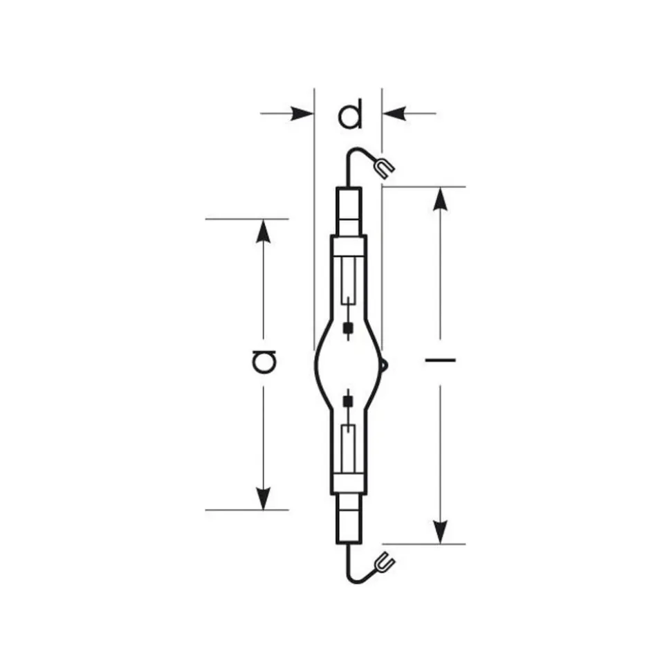 RADIUM Halogen-metaldamppære K12s 2060W HRI-TS D/S/HF