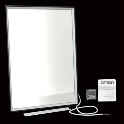 Ramme LED-spejl, 45 x 60 cm, CCT, antidug, dæmpbar