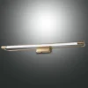 Rapallo LED-væglampe, messing, IP44, 80 cm