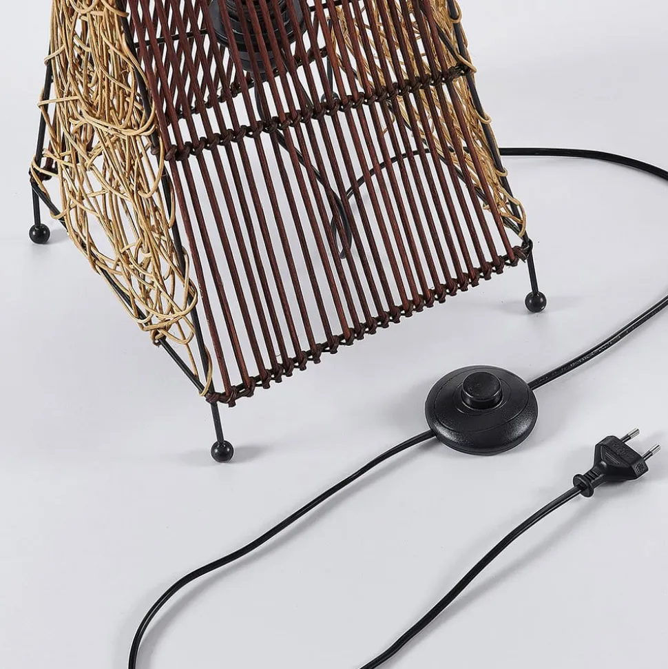 Rattan gulvlampe Kassia til hyggebelysning