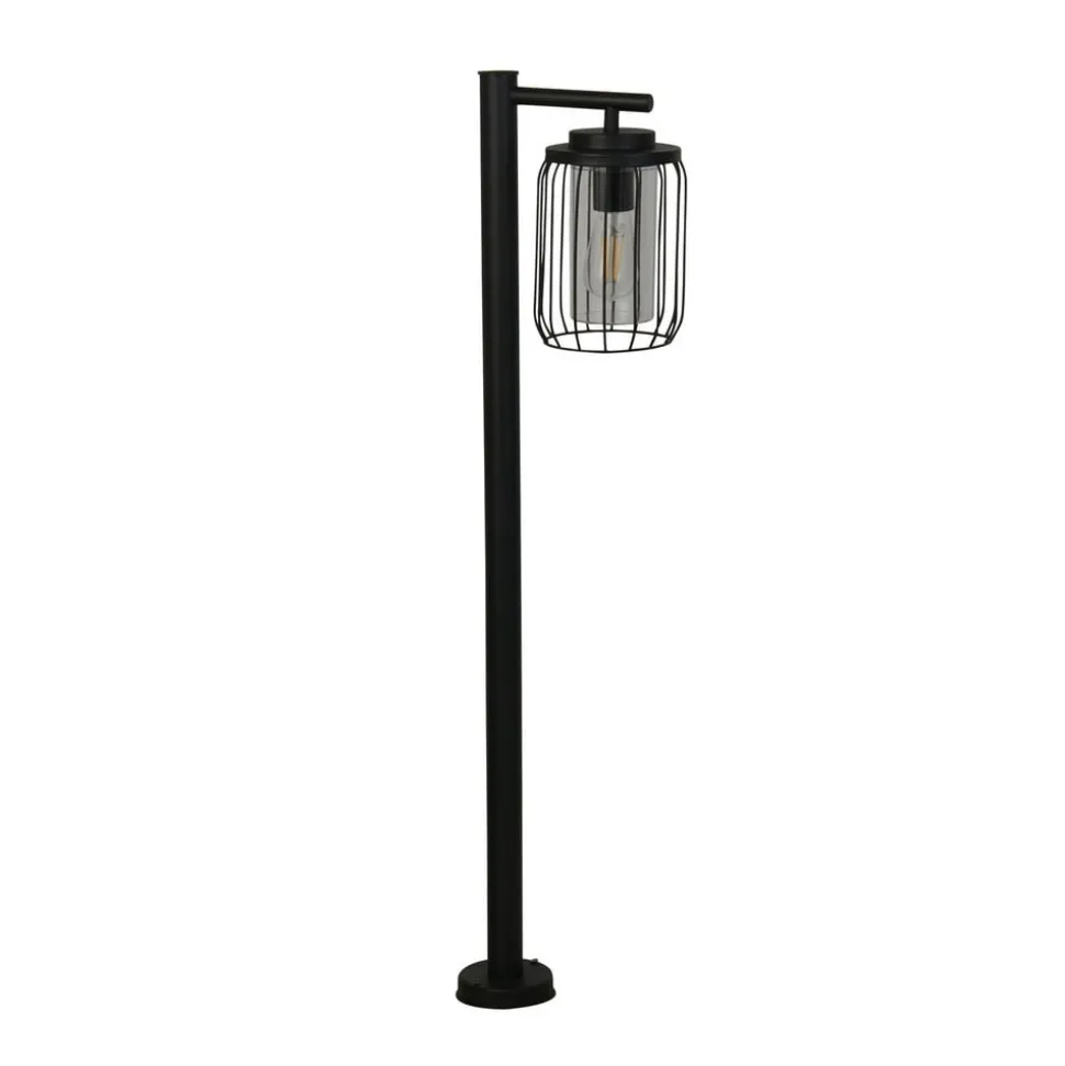 Reed vejlampe, IP44, sort, højde 100 cm, metal