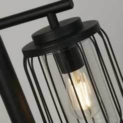 Reed vejlampe, IP44, sort, højde 100 cm, metal