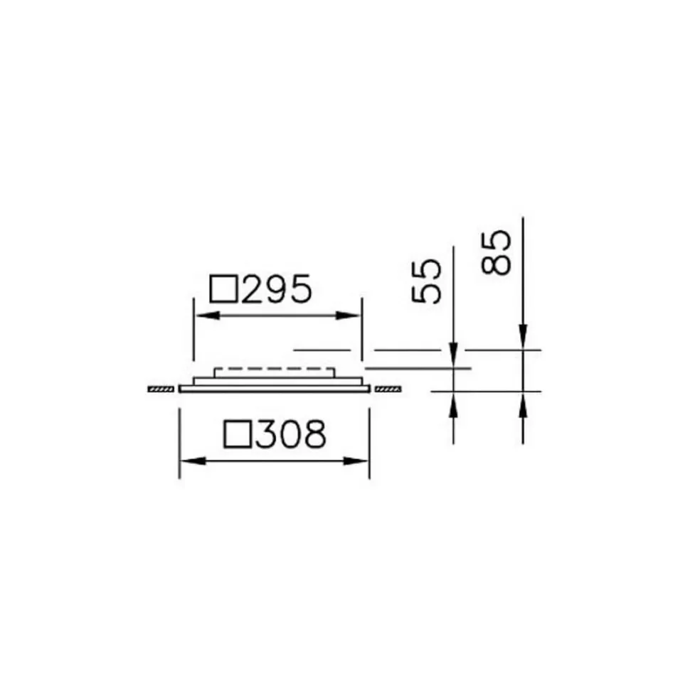 Regent Dæmpbar Office indbygningslampe 62,1cm 43W 4,000K