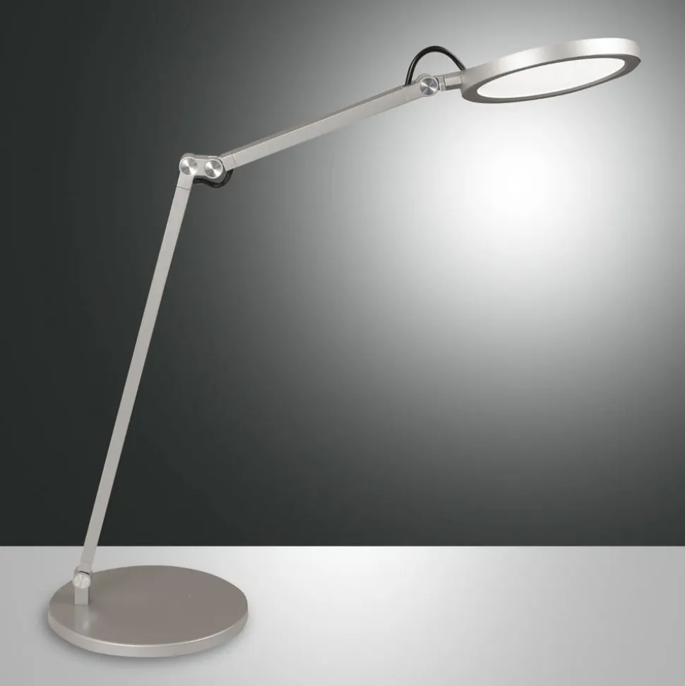 Regina LED-skrivebordslampe med dæmper, alu