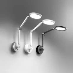 Regina LED-væglampe, sort, CCT, dæmpbar, justerbar