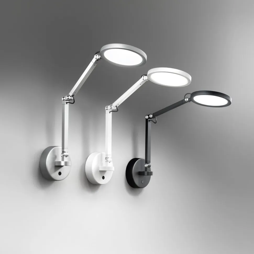 Regina LED-væglampe, sort, CCT, dæmpbar, justerbar