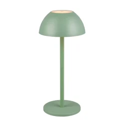 Ricardo LED genopladelig bordlampe, grøn, højde 30 cm, plast