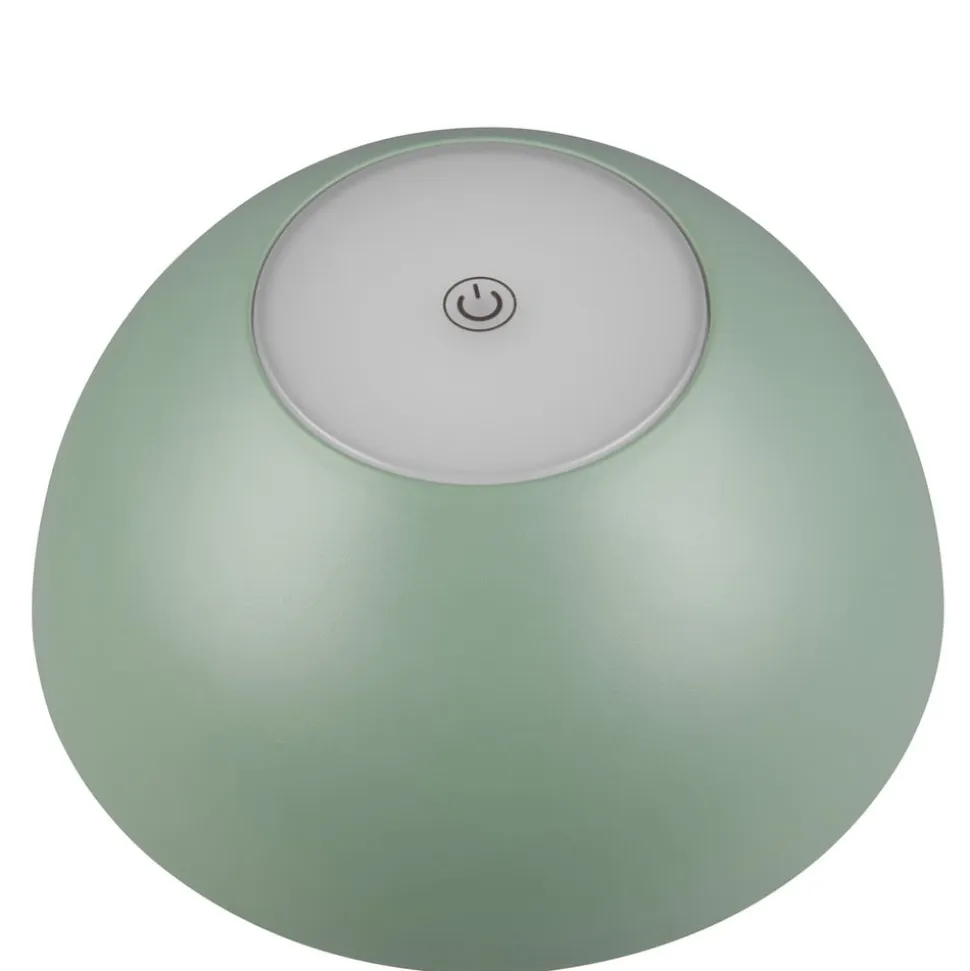 Ricardo LED genopladelig bordlampe, grøn, højde 30 cm, plast