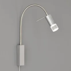 River LED-væglampe, flexarm, skærm med glas