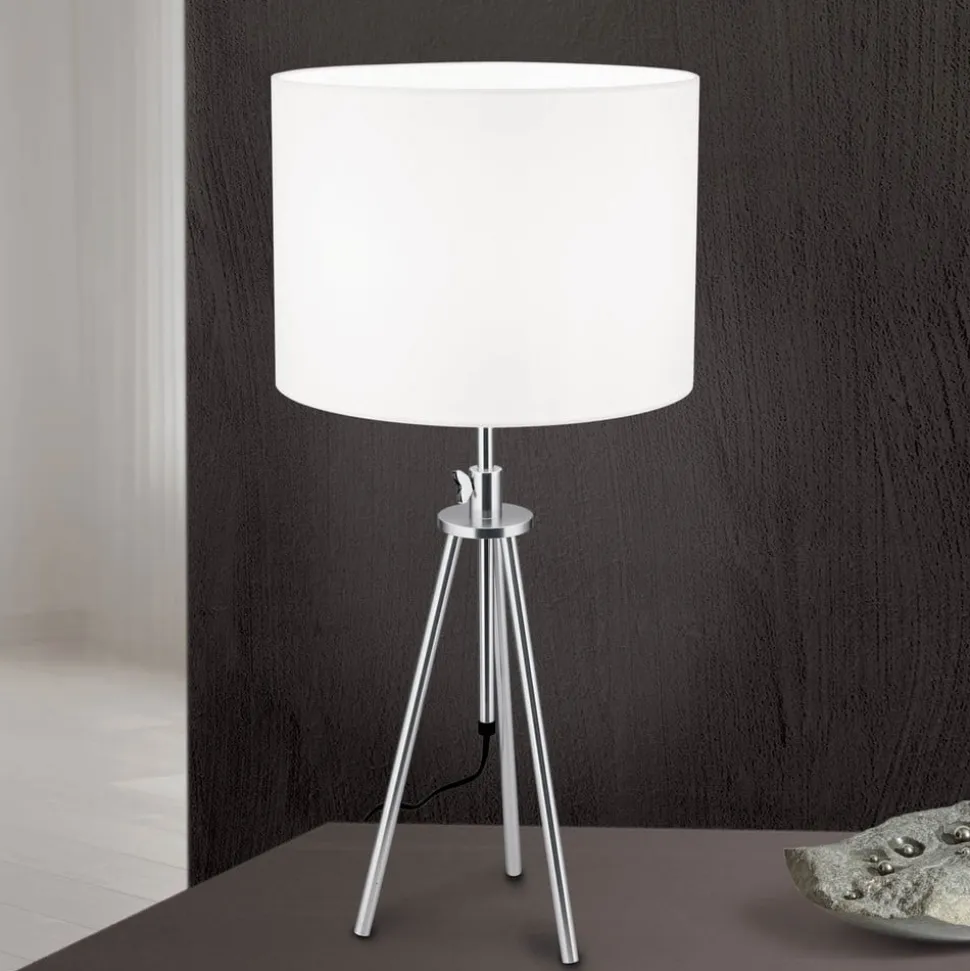 Roger bordlampe, trebenet, højdejusterbar